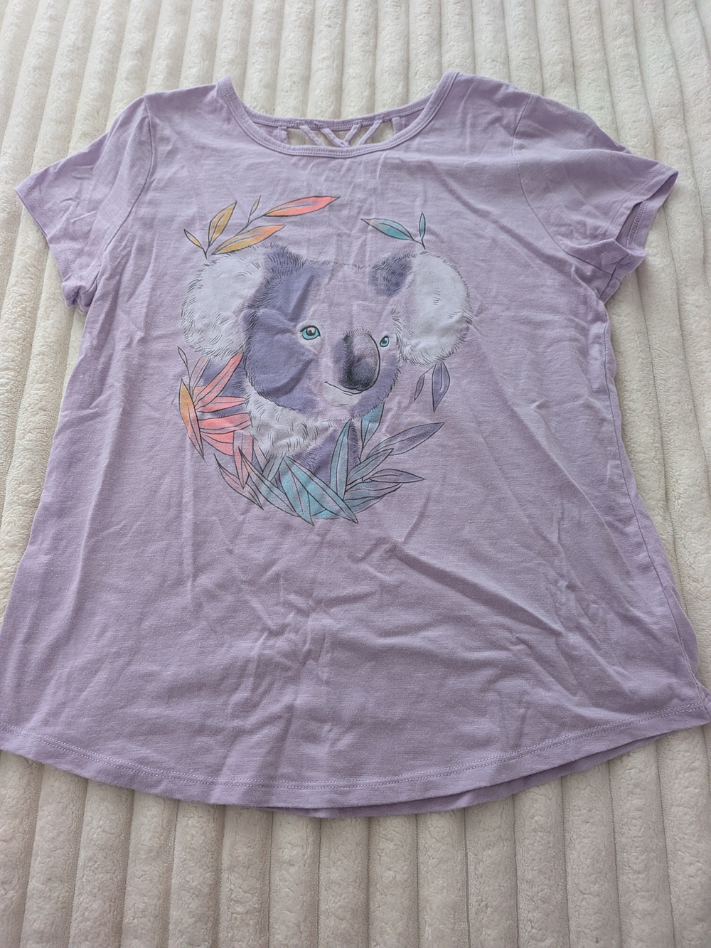 SO Lilac Koala Graphic Short Sleeve Tee